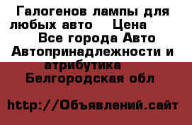 Галогенов лампы для любых авто. › Цена ­ 3 000 - Все города Авто » Автопринадлежности и атрибутика   . Белгородская обл.